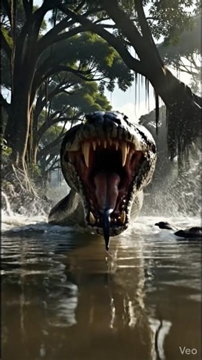 Giant Anaconda Charges Straight at the Camera 😱🐍 | 8K Jungle Horror
