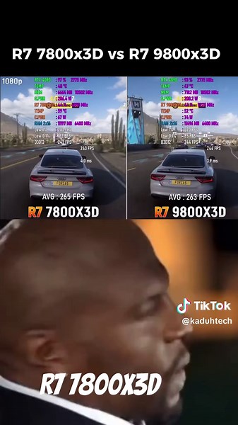 R7 7800x3D vs R7 9800x3D Comparison for Gamers