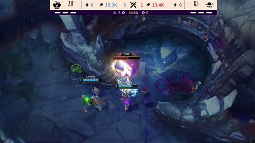 【第一局】GJ下路主动出击，双方ADC一换一