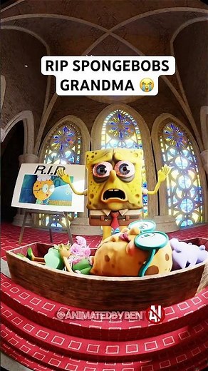 rip spongebobs grandma.. she got hit by a bazooka 😭