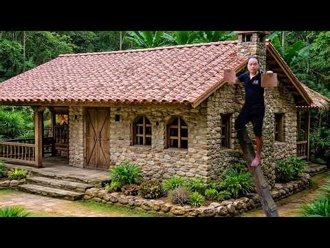 Incredible Clay Roof Tile Making & Roof Installation | Duong’s Bushcraft