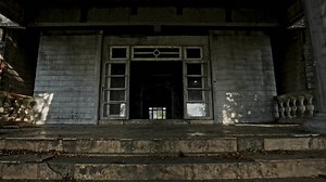 clip-1109405773-forgotten-outdoor-corridors-abandoned-mansion-during ...