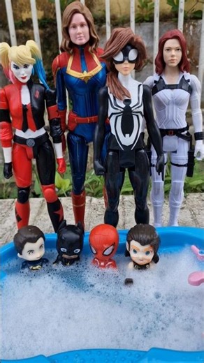 Hero Marvel And Hero DC Pa,Papi,Papa #marveltoys #spiderman