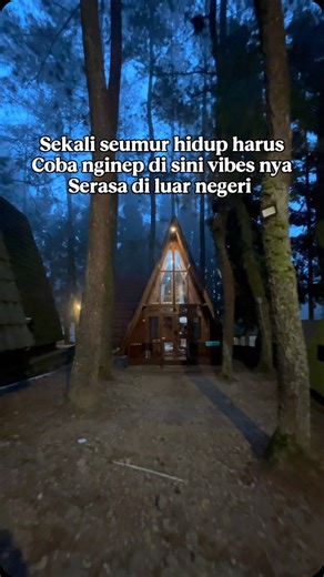 Wonderful Citamiang Puncak on Instagram: "Sekali seumur hidup… Kamu harus coba nginep di sini. Vibes-nya? Serasa lagi liburan di luar negeri! 🇮🇩✨🌲 Glamping di tengah hutan pinus, ditemani suara sungai, kabut pagi, dan udara yang super sejuk 😍 📍Gak perlu passport, cukup 2 jam dari Jakarta. #wonderfulcitamiang #authenticforest #glamping #bikinlobetah #puncak #staycation #puncakbogor #seputarpuncak #resort #glampingpuncak"