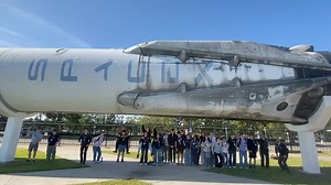 Jump up George Watson's College and touch an actual Space X rocket that has been into space. #SpaceX #STEMlearning #STEMeducation | Visions In Education