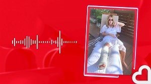 40K views · 126 reactions | Amanda Holden relives agony of having to swim to shore with a broken leg after suffering horror fall playing on sea inflatables while on holiday with her family 來洛 | Heart | Facebook