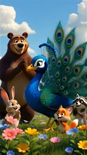 Pico the Peacock’s Colorful Dance 🦚🌈 | Funny Cartoon Animal Story for Kids