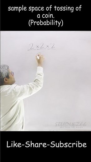 short trick - easiest method - sample space of tossing if a coin - Probability for class 10, 11, 12