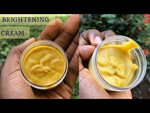 DIY TURMERIC BRIGHTENING CREAM | simple lightening cream with 4 ingredients