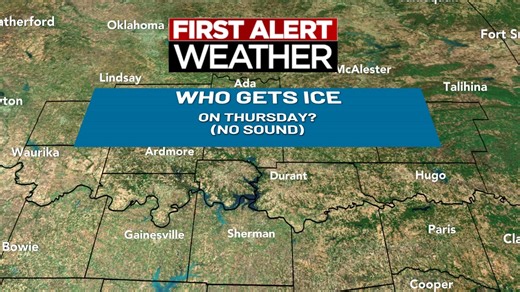 Ice is not expected in most of Texoma...but there are exceptions for our northern counties..Take a look. | KXII-TV