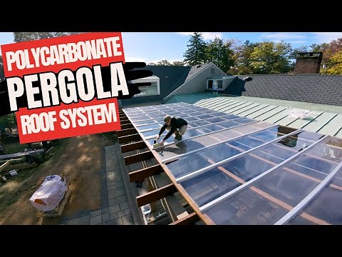 Installing A Clear PERGOLA COVER, and Building The Secret Garden!