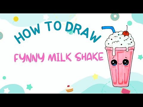 How To Draw A Milkshake | How to Draw a Milkshake Easy |DRAW SO CUTE MILKSHAKE
