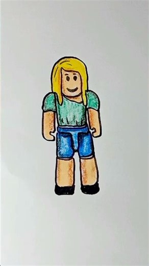 How to draw Roblox characters #roblox