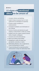 85K views · 355 reactions | 11 Signs Of Emotional Abuse To Be Aware Of | Empathic Perspectives | Facebook