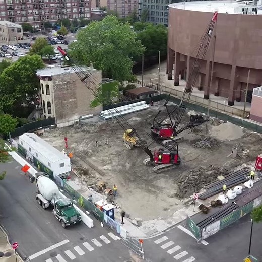 Caisson Installation at 1400 W. Monroe