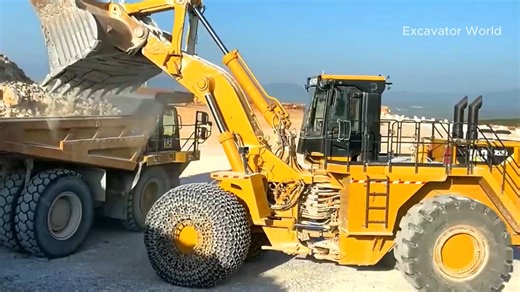 卡特彼勒992G矿用装载机工作