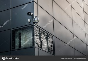 Security Camera Cctv Outsite Wall Modern Building Video Equipment Safety