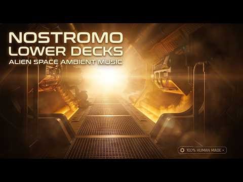 Nostromo Lower Decks | Alien Space Ambient Music | Deep Space Soundscape (4K)