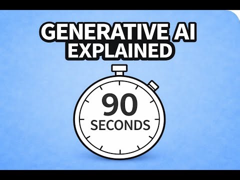 Generative AI explained in 90 Seconds
