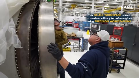How They Rebuild US Air Force's Most Powerful Jet Engines