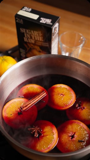 Chris Leavitt on Instagram: "Hot sangria, anyone? #ad | @intheraw I’ve actually never made mulled wine before—not that I’ve been opposed to it, just haven’t gotten around to it until now. Yada yada yada, ’tis the season they say! Traditionally made in regions throughout most of Europe during the winter, the foundation of this recipe is ultimately simple: warm spices, fruit, dry wine, brandy, and sugar. To lean into the richness and coziness of this cocktail, I’ve decided to use @intheraw’s Sugar