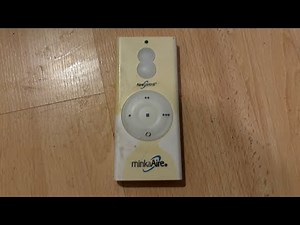 How to pair up a Minka-Aire RCS212 Hand Held Remote control