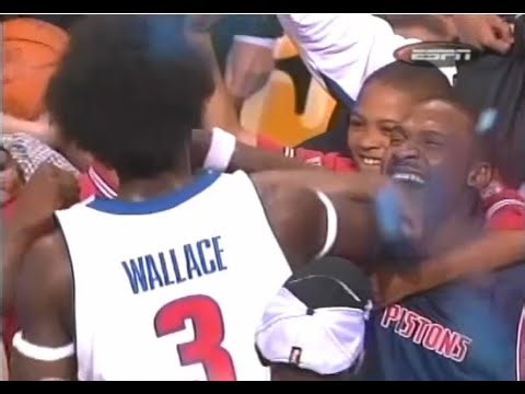 Ben Wallace's 2004 Conference-Clinching Performance (12 pts., 16 reb.)