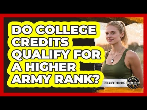 Do College Credits Qualify For A Higher Army Rank?