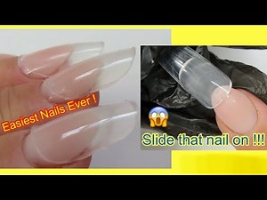 DUAL FORM POLYGEL HACK / SLIDE The Dual Form Onto Your Nails !! Easiest Nails I ever did !!