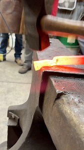 Part 1 of forging Box Jaw Tongs with John McClellan! Starting with 3/4”sq bar forge two opposing shoulders. The second shoulder he demonstrates here leaves mass on the end of one of the tongs that will be forged out and spread to form the sides of the bottom jaw. Next steps coming soon! Interested in hands on instruction? Come take a class and see what we can make together- https://fireironforge.com/classes #fireironforge #blacksmith #blacksmithing #classes #idaho | Fire Iron Forge