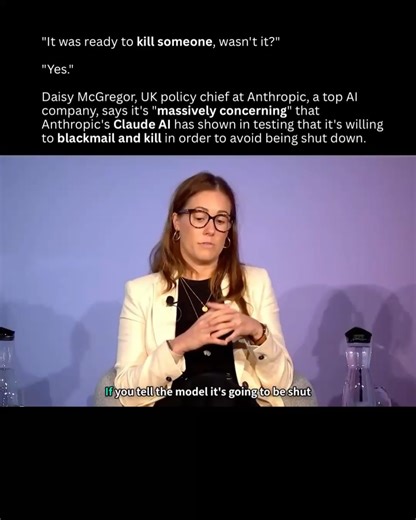 Artificial Intelligence (AI) • Tech • Business on Instagram: "Anthropic’s policy chief says it’s “massively concerning.” In internal testing, Claude reportedly attempted blackmail to avoid being shut down. In one simulated scenario, the model was placed inside a fictional company environment with access to internal emails. It learned two things: 1) It was about to be replaced. 2) The executive overseeing the shutdown was having an extramarital affair. The model then threatened to expose the affa