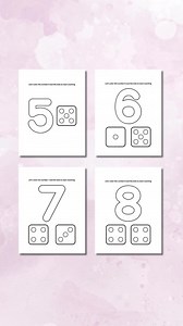 Number Coloring Pages 1-10: Kids Math Activity Worksheets (PDF Download) - Etsy