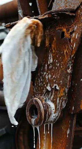 Extreme Rust Removal on Tractor Hitch 😳 | Satisfying Cleaning Transformation