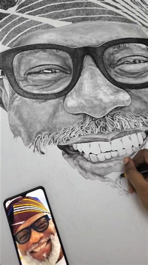 Many more dots required before completion.#pointillism #process #art