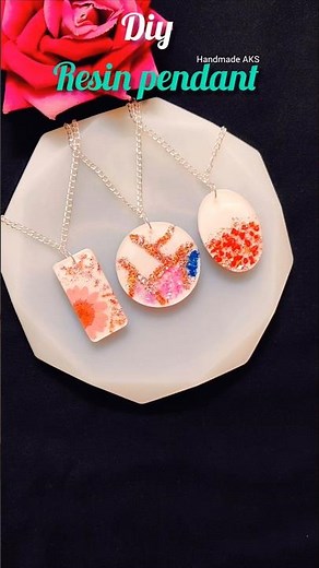Make Your Own RESIN Pendant at Home Today!🔥😍#diy#shorts#trending#resinpendantjewelry