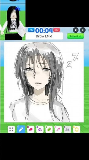 drawing an emo character 🖤 #art #roblox #drawing #speeddrawing