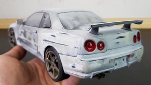 Transformation Fast and Furious 9 Skyline R34 GTR Brian Car | Restore DIY