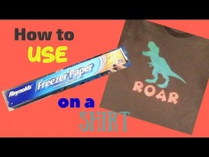 How to use Freezer Paper on a Shirt | Cricut | Stencil | Dinosaur