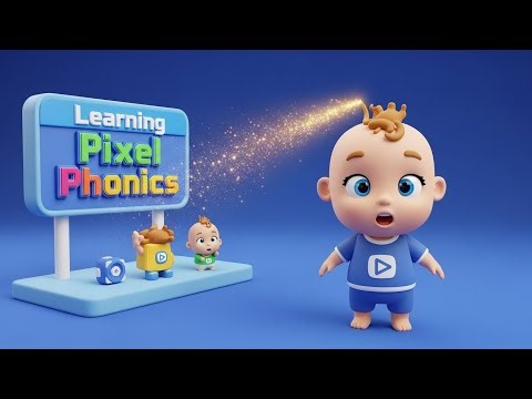 Learning Pixel Phonics 🧩✨🔤 | Digital Fantasy Fun | Learn Phonics with Pixel Magic