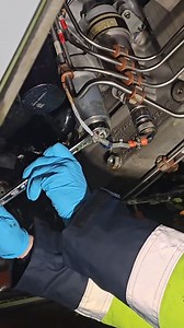 ➡️First, we removed the magnetic chip detector to ensure that no large ferrous particles are in the APU oil system. ➡️Next, we will check and replace the oil filter. In this video, no debris or large ferrous particles were found. | Update Aviation