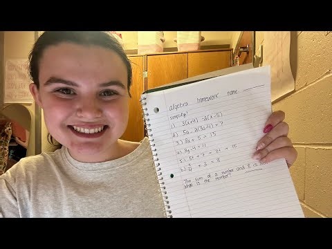 asmr algebra math tutor!! 👩‍🏫✏️📖📝