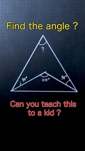Can you solve this? #8 🧠Let me know your answer in the comments! #math #geometry #asmr #satisfying