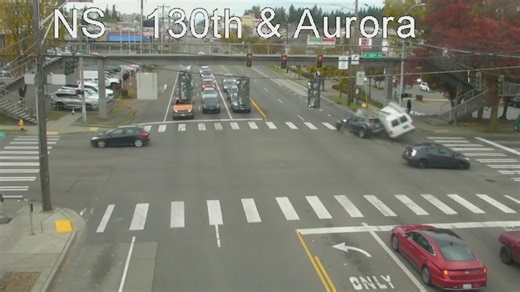 Red light runner causes bad crash in Seattle