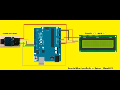Lectura deTarjeta SD y Despliegue en pantalla LCD I2C con ARDUINO
