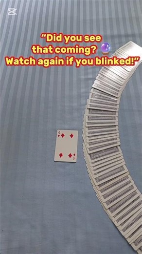 The Card Magically Rises to the Top! 🔮💎 (Mind-Blowing Diamond Card Trick) #magictricks