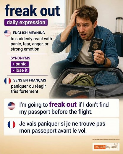 Freak Out: English expression meaning and example