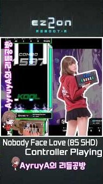 [EZ2ON REBOOT:R] Nobody Face Love (노바디 페이스 러브) 8S SHD 1092018 컨트롤러 플레이! #이지투온 #ez2on #리듬게임 #비트콘