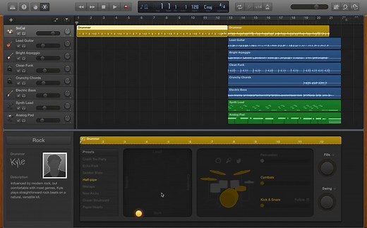苹果 Mac 版 GarageBand 展示片
