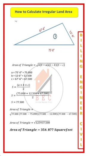 How to Calculate triangular Area