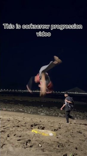 Corkscrew progression video💪❤️✨ #fitness #flip #parkour #fail #jump